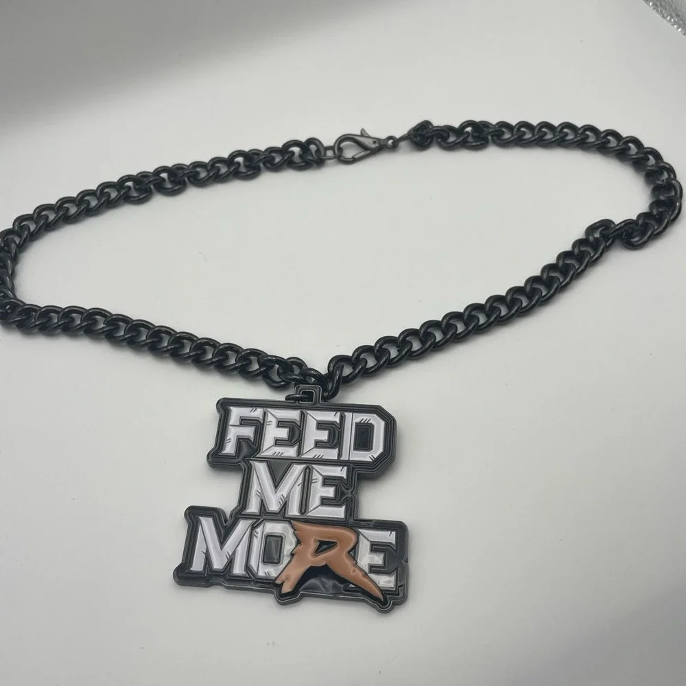 WWE Ryback Feed Me More Pendant Necklace W/Chain‎ 2015   NOS